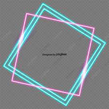 Fashion Geometric Neon Frame Rectangle Clipart Geometric Border Fluorescence Png Transparent Clipart Image And Psd File For Free Download Geometric Lines Png Images For Editing Neon