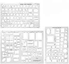 Huge selection of quality drafting supplies Buy Sooez Architectural Templates House Plan Template Interior Design Template Furniture Template Drawing Template Kit Drafting Tools And Supplies Template Architecture Kit 1 4 Scale Online In Taiwan B07x6h5m62
