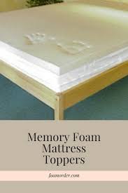 Memory Foam Mattress Toppers Similar To Tempurpedic Make Mattresses Much More Comfortab Memory Foam Mattress Memory Foam Mattress Topper Foam Mattress Topper