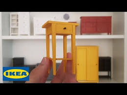Diy Nightstand Ikea Hemnes Miniature Furniture Youtube Doll Furniture Diy Nightstand Dollhouse Furniture
