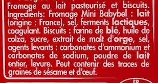 2,000 calories a day is used for general nutrition . Cheese Crackers Babybel 40 G