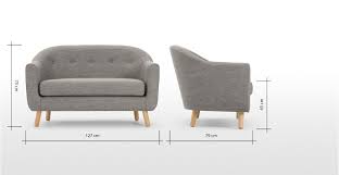 Son design contemporain vient compléter sa couture à larges revers. Lottie 2 Seater Sofa Chalk Grey Canape 2 Places Decoration Interieure Originale Deco Petite Chambre
