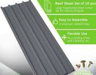 Amazon.com : Jaxilyn Metal Roof Panels 10 Pcs Roofing Panels ...