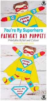 Our coloring pages are free and classified by theme, simply choose and print your drawing to color for hours!we have coloring pages for all ages, for all occasions and for all holidays. Father S Day Superhero Puppets Kids Craft Room