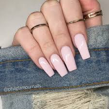 Acrylic nail paints are a mixture of liquid monomer and powder polymer. Long Square Nails Pink Nails Acrylic Nails Spring Nails Long Square Acrylic Nails Long Square Nails Spring Acrylic Nails
