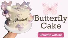 Come decorate this Butterfly Cake with me - YouTube