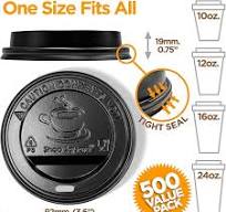 Amazon.com: (500-Pack) Coffee Cup Lids - Disposable Coffee ...