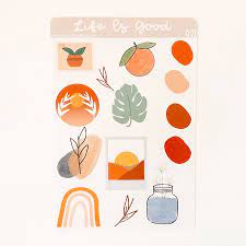 Each circle is 1″, 12 stickers included. Boho Sticker Sheet Boho Aesthetic Stickers Perfect For Etsy Sticker Sheets Aesthetic Stickers Forever Stamps