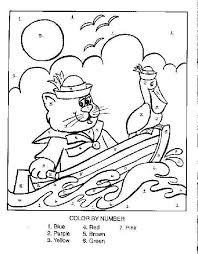 Click on a cat picture below to go to the printable cat coloring pages. Color By Numbers Cat And Pelican In A Boat Coloring Page For Kids Printable
