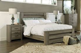 Cambeck whitewash queen panel bedroom set. Warm Gray Wood 5pc Zelen Queen Bedroom Set Poster Bed The Classy Home