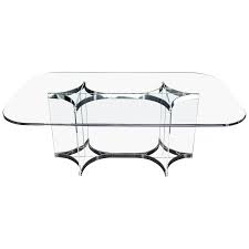 4,836 likes · 2 talking about this. Large Glass Top Lucite Stainless Base Rectangle Dining Table W Rounded Corner Chairish