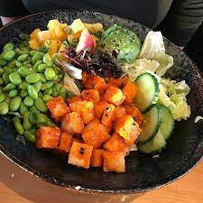 Try making it with trout instead! Tuna Poke Bowl Picture Of Cactus Club Cafe English Bay Vancouver Tripadvisor