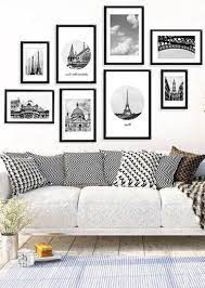23 Cool Black And White Wall Gallery Decorating Ideas For Living Room White Wall Decor Modern Room Decor Wall Decor Living Room