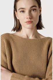 Maglia punto pannocchia donna Marrone Seventy