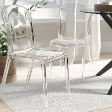Mercury Row Demeo Dining Chair Reviews Wayfair Acrylic Dining Chairs Dining Chairs Solid Wood Dining Chairs