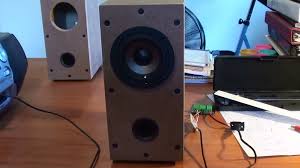 Diy Computer Speakers Using 3 Full Driver And A Port Computer Speakers Tv Remote Apple Tv