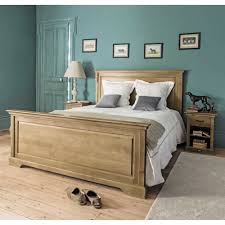 Lit 160x200 En Manguier Massif Naturaliste Lit 160x200 Lit Maison Du Monde Lit