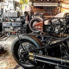 Novo S Garage Motorcycle Garage Motorcycle Workshop Harley Bobber