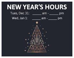 Check spelling or type a new query. Free Closed For New Year S Sign Templates Signs Com Blog