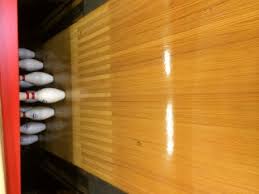 Bowling alley wood floors are usually made from a combination of maple and pine wood. Reclaimed Bowling Alley Lane Sections
