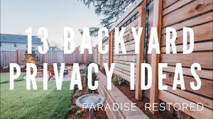 How can i get privacy in my backyard without a fence? 13 Backyard Privacy Ideas Privacy Screens Youtube