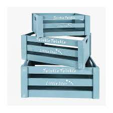 Compare prices on popular products in wall decor. Set 3 Cajas De Madera Color Azul Tiendas Mgi