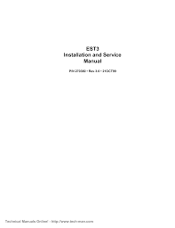Intelligent photoelectric smoke detector (edwards utc. Est Est3 V3 0 Installation Service Manual