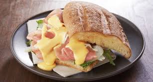 St. Mark's Cafe offers winter hot sandwich menu "BLT", "Ham and Cheese",  "Bacon and Eggs" Morning set, Lunch set also. [entabe.com]