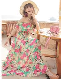 أحدث موديلات فساتين صيف 2016 طويلة وملونة Asian Fashion Fashion Maxi Dress
