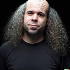 I did an AI image generation thingy of "Claudio Sanchez with male pattern  baldness" and it's the worst *edit* yall asked for it