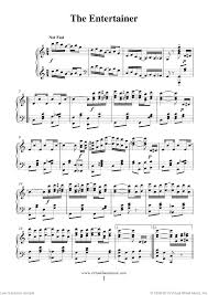 Joplin The Entertainer Sheet Music For Piano Solo Pdf Sheet Music Piano Sheet Music Piano Music