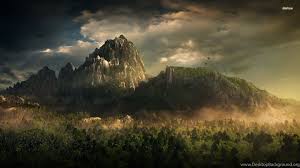 Dark Mountain Wallpapers Nature Wallpapers Desktop Background Nature wallpaper wallpaper nature dark dark nature apple nature landscape creative graphics moon city.