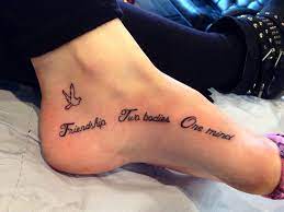 Friendship Tattoo Done By Me With A Little Dove Friendship Tattoos Tattoos Dove Tattoos
