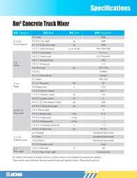 Discharge start time and total time (to control the concrete quality) China Xcmg G08k 8m3 Concrete Mixer Truck Xcmg Pdf Catalogs Technical Documentation Brochure