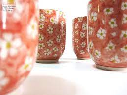 Hana Ceramic Tea Cups Akazuki Japanese Tea Cups Tea Cups Japanese Tea
