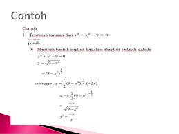 Verb + to + verb. Turunan Fungsi Implisit Ppt Download