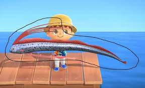 The Easy Trick To Catch The Oarfish In Animal Crossing New Horizons Animal Crossing Villagers New Animal Crossing Animal Crossing Fish