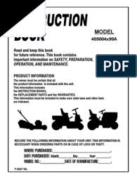See the listing below for murray riding mower parts illustrations. Murray 40 Inch Owners Manual Mower Lawn
