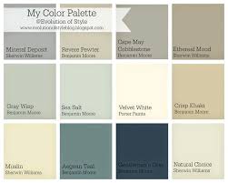 Benjamin Moore Paint Colors Chart Whole House Color Palette