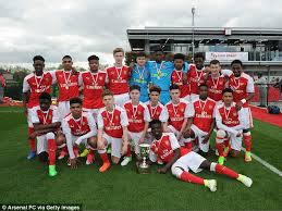 Arsenal players are in good spirits ahead of monday night's … Arsenal Academy Training Ground Walthamstow