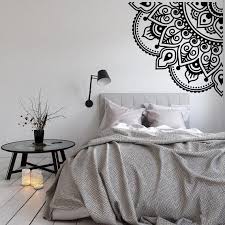 New Quarter Mandala Wall Decal Bohemian Bedroom Decor Etsy In 2020 Bohemian Bedroom Decor Room Decor Wall Stickers Room