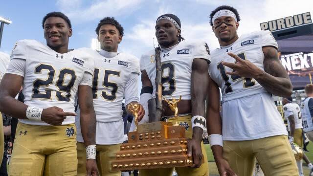 Notre Dame Fighting Irish vs. Purdue Boilermakers Live Score and Stats -  September 26, 2026 Gametracker - CBS Sports