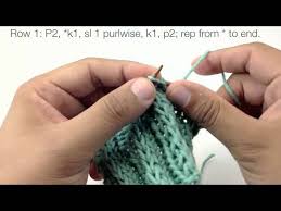 Check out this conversation full of links to patterns knit flat in garter stitch (knit stitches only). How To Knit The Fancy Slip Stitch Rib Pattern English Style Youtube