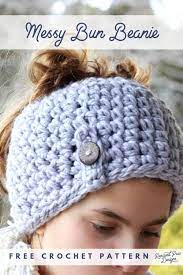 Free Messy Bun Ponytail Hat Crochet Pattern Easy Crochet Messy Bun Hat Crochet Bun Hat Crochet Pattern Messy Bun Hat Crochet Pattern