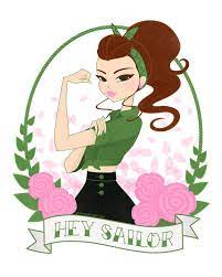 Sailor Jupiter Rosie The Riveter Style 2 5 Of A Little Set Of Postcards I Ll Have At Toronto S Comicon Sailor Moon Pin Sailor Jupiter Sailor Moon Mars