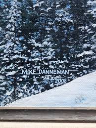 Mike Danneman acrylic painting and Christmas card : r/TrainPorn