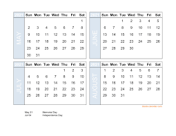 Excel 12 month calendar 2021 / download blank calendar 2021 12 months on one page horizontal. Free Download 2021 Excel Calendar Four Month In Landscape Format