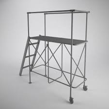Scaffold Tower 4 By Cadesignservices You Can Buy This 3d Model For 15 On Https Www Cgtrader Com 3d Models Industrial 3d Model Industrial Scaffolding