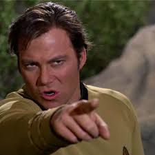 Image result for captain kirk throws finger