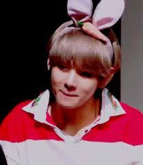 Bwinkook Cutie With Bunny Ears Kim Taehyung V Taehyung Kim Taehyung Bunny Ear